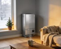 Modern heating system in a cozy living room promoting comfort and efficiency